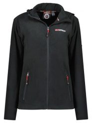 Geographical Norway Kurtka polarowa "Unicia" w kolorze czarnym rozmiar: L. Czarne kurtki damskie Geographical Norway, l, bez wzorów, z polaru, bez kaptura. Za 96.45 zł.