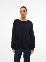 Vero Moda Sweter w kolorze czarnym rozmiar: S. Czarne swetry klasyczne damskie Vero Moda, s, bez kołnierzyka. Za 74.28 zł.