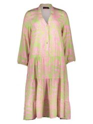 Miss goodlife Sukienka "Tiger" w kolorze jasnozielono-jasnoróżowym rozmiar: XS. Różowe sukienki damskie miss goodlife, bez wzorów, z wiskozy, bez ramiączek. Za 180.91 zł.