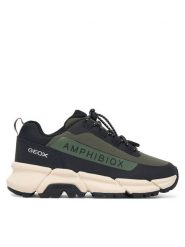Geox Sneakersy J Flexyper Plus Boy B Abx J46LCC 0FU50 C0498 M Zielony ciemny. Zielone buty sportowe chłopięce Geox, z materiału, bez zapięcia. Za 359.99 zł.