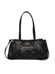 Tommy Hilfiger Torebka Soft Leather Shoulder Bag Studs AW0AW19338 Czarny. Czarne torebki klasyczne damskie Tommy Hilfiger, ze skóry, bez dodatków. Za 849.99 zł.