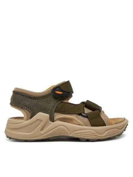 Primigi Sandały 7897011 S Khaki. Brązowe sandały chłopięce Primigi, ze skóry, bez zapięcia. Za 229.99 zł.