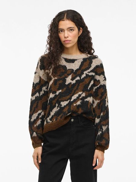 Vila Sweter w kolorze brązowym rozmiar: M. Brązowe swetry klasyczne damskie Vila, m, z wełny, bez kołnierzyka. Za 126.45 zł.