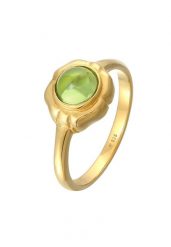Elli PREMIUM Damski pierścionek klasyczny z peridoytem zielony w pozłacanym srebrze 925 Sterling Silver Pierścionki 1 ct. Szare pierścionki damskie Elli PREMIUM, pozłacane. Za 253.99 zł.