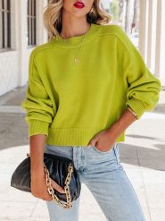 Milan Kiss Sweter w kolorze zielonym rozmiar: M. Zielone swetry klasyczne damskie Milan Kiss, m, z bawełny, bez kołnierzyka. Za 178.95 zł.