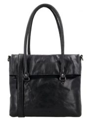 HIDE & STITCHES Skórzana torebka "Westland" w kolorze czarnym - 36 x 29 x 9 cm rozmiar: onesize. Czarne torby na laptopa HIDE & STITCHES, bez wzorów, z materiału. Za 347.99 zł.