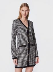 TWINSET Sukienka dzianinowa 222TT3303 Czarny Regular Fit. Czarne sukienki damskie Twinset, bez wzorów, z dzianiny, bez ramiączek. Za 619.99 zł.