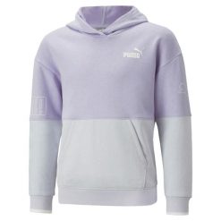 Puma Bluza Power Colorblock Tr 67354925. Fioletowe bluzy damskie Puma, s, bez wzorów, z gumy, bez kaptura. Za 152.99 zł.