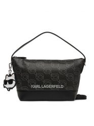 KARL LAGERFELD Torebka A2W30177 Czarny. Czarne torebki klasyczne damskie KARL LAGERFELD, ze skóry, bez dodatków. Za 549.99 zł.