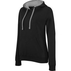 Bluza damska z kapturem Kariban Contrastée. Czarne bluzy damskie KARIBAN, bez wzorów, z kapturem. Za 195.50 zł.