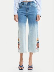 Desigual Jeansy Coco 26SWDD20 Niebieski Straight Fit. Niebieskie jeansy damskie Desigual. Za 489.99 zł.