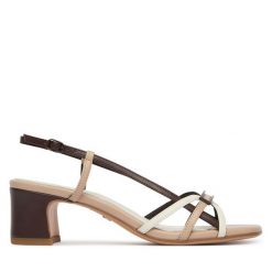 Sandały Tamaris. Sandały damskie Tamaris, bez wzorów, bez obcasa, na słupku, bez zapięcia. Za 269.99 zł.