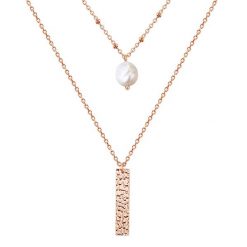 Valero Pearls Stal nierdzewna Perła hodowlana słodkowodna Naszyjniki 1 ct Damski. Białe naszyjniki damskie Valero Pearls, z perłą, ze stali. Za 309.99 zł.