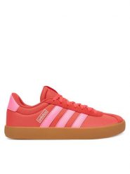 Adidas Sneakersy VL Court 3.0 JS2056 Czerwony. Czerwone obuwie sportowe damskie Adidas, z materiału, bez zapięcia. Za 249.99 zł.
