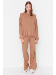 Trendyol 2-częściowy zestaw w kolorze karmelowym rozmiar: M. Brązowe swetry klasyczne damskie Trendyol, m, bez kołnierzyka. Za 95.99 zł.