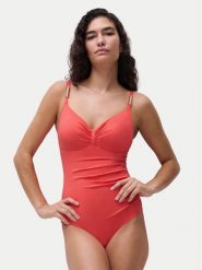 Chantelle Strój kąpielowy Icon C16VR0 Koralowy. Pomarańczowe stroje jednoczęściowe Chantelle, bez wzorów, z syntetyku. Za 589.99 zł.