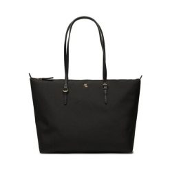 Torebka LAUREN RALPH LAUREN. Czarne shopper bag Lauren Ralph Lauren, bez dodatków. Za 379.99 zł.