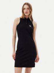 KARL LAGERFELD Sukienka codzienna A2W13041 Czarny Slim Fit. Czarne sukienki damskie KARL LAGERFELD, bez wzorów, z bawełny, bez ramiączek. Za 499.99 zł.