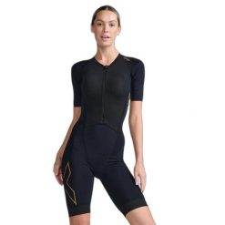Damski kombinezon trójfunkcyjny 2XU Light Speed. Czarne kombinezony damskie 2XU, xl, bez wzorów, sportowe, bez kołnierzyka, bez ramiączek. Za 1,250.50 zł.
