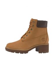 Timberland Skórzane botki "Kinsley" w kolorze jasnobrązowym rozmiar: 41. Brązowe botki damskie Timberland, z materiału, bez obcasa, bez zapięcia. Za 462.29 zł.