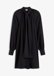 Sukienka koszulowa z krawatką. Czerwone sukienki damskie bonprix, bez wzorów, bez ramiączek. Za 142.99 zł.