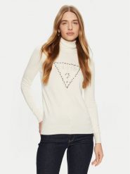 Guess Golf Piper W4BR03 Z2NQ2 Écru Regular Fit. Golfy damskie Guess, l, z aplikacjami, z wiskozy, bez ramiączek. Za 199.99 zł.