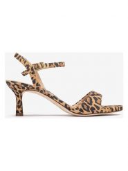 Unisa Skórzane sandały w kolorze beżowo-brązowym na obcasie rozmiar: 40. Brązowe sandały damskie Unisa, bez wzorów, z otwartym noskiem, bez obcasa, na koturnie, bez zapięcia. Za 260.99 zł.