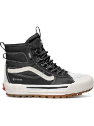 Vans Sneakersy "SK8-Hi" w kolorze czarno-białym rozmiar: 39. Czarne obuwie sportowe damskie Vans, z gore-texu, za kostkę, bez zapięcia, wspinaczkowe. Za 498.95 zł.