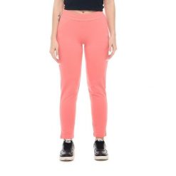 Bluza lekki z bawełna z kieszenie na co dzień. Brązowe spodnie materiałowe damskie LEONE 1947 APPAREL, bez wzorów, z bawełny. W wyprzedaży za 89.72 zł.