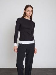 BGN Koszulka w kolorze czarnym rozmiar: 34. Czarne koszulki damskie BGN, bez wzorów, bez kołnierzyka, bez ramiączek. Za 78.99 zł.