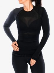 Bluza termoaktywna damska Ortovox 120 Comp Light Long Sleeve. Czarne bluzy damskie ORTOVOX, na zimę, m, bez wzorów, z dzianiny, bez kaptura. Za 346.49 zł.