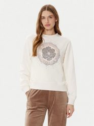 Guess Bluza W5RQ05 K7EX1 Écru Regular Fit. Bluzy damskie Guess, s, z aplikacjami, z bawełny, bez kaptura. Za 209.99 zł.