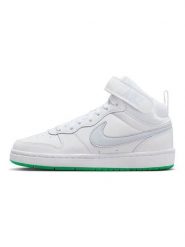 Nike Sportswear Skórzane sneakersy "Court Borough Mid 2" w kolorze białym rozmiar: 39. Białe obuwie sportowe damskie Nike Sportswear, z materiału, za kostkę, bez zapięcia. Za 264.77 zł.