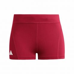 Szorty Adidas Sport Adizero E Booty Damskie. Czerwone spodenki sportowe damskie Adidas, l, bez wzorów, z bawełny, do biegania. Za 183.99 zł.