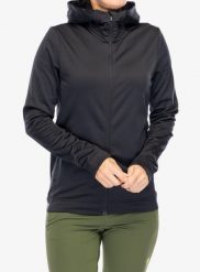 Bluza polarowa damska Peak Performance Rider Tech Zip Hood. Czarne bluzy damskie Peak Performance, xs, bez wzorów, z elastanu, z kapturem. Za 456.49 zł.
