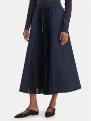 Weekend Max Mara Spódnica plisowana Folk 2615771011 Granatowy Regular Fit. Niebieskie spódnice damskie Weekend Max Mara, s, bez wzorów, z syntetyku. Za 939.99 zł.