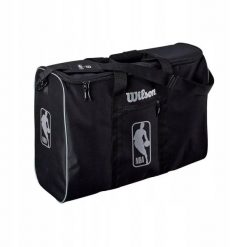 Torba na piłki koszykarskie Wilson NBA Authentic Ball Bag 6 piłek - WTBA70000. Czarne torby sportowe Wilson, bez wzorów. Za 169.99 zł.