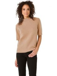WITT WEIDEN Wełniana bluzka w kolorze beżowym rozmiar: 42. Brązowe golfy damskie WITT WEIDEN, bez wzorów, z kaszmiru, bez ramiączek. Za 78.99 zł.