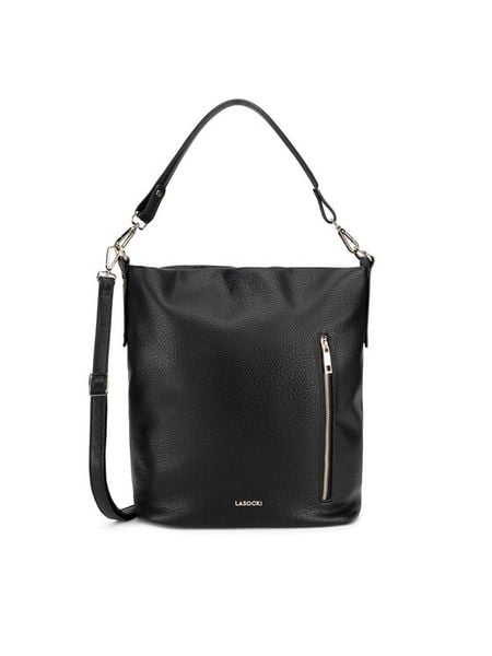 Lasocki Torebka C-LSK-K-066-06 Czarny. Czarne torebki klasyczne damskie Lasocki, bez dodatków. Za 199.99 zł.