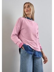 Street One Sweter w kolorze jasnoróżowym rozmiar: 36. Różowe swetry klasyczne damskie Street One, ze splotem, bez kołnierzyka. Za 96.60 zł.