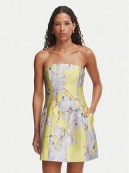 Bardot Sukienka koktajlowa Karoline 60099DB9 Żółty jasny Regular Fit. Żółte sukienki damskie Bardot, bez wzorów, z syntetyku, wizytowe, bez ramiączek. Za 729.99 zł.