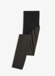 Ocieplane legginsy o przezroczystym wyglądzie z funkcją belly control i push-up 50 DEN. Czarne bielizna korygująca bonprix, bez wzorów. Za 62.99 zł.