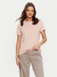 Guess T-Shirt V4YI09 J1314 Różowy Oversize. Czerwone t-shirty damskie Guess, xs, z aplikacjami, z bawełny, bez kołnierzyka. Za 109.99 zł.