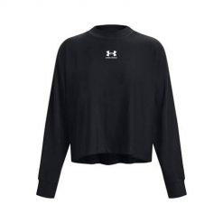 Bluza treningowa damska Under Armour 1376995001. Czarne bluzy damskie Under Armour, l, bez wzorów, bez kaptura. Za 357.00 zł.