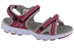 Sandały damskie, Almaak Hiking Sandal. Czerwone sandały damskie CMP, bez wzorów, z materiału, bez obcasa, bez zapięcia. Za 239.99 zł.