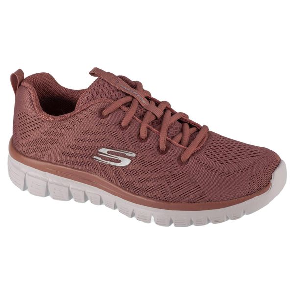 Buty sportowe Sneakersy damskie, Graceful - Get Connected. Czerwone obuwie sportowe casual damskie Skechers, bez zapięcia, trekkingowe, Skechers Sport. Za 199.99 zł.