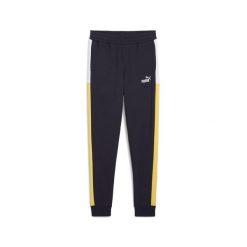Młodzieżowe spodnie dresowe Essentials Block PUMA New Navy Blue. Niebieskia spodnie dresowe damskie Puma, m, bez wzorów, z dresówki. W wyprzedaży za 119.00 zł.