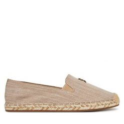 Espadryle Tommy Hilfiger. Brązowe espadryle damskie Tommy Hilfiger, bez wzorów, bez obcasa. Za 199.99 zł.