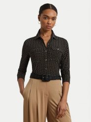 LAUREN RALPH LAUREN Koszula 200971090001 Czarny Slim Fit. Czarne koszule damskie Lauren Ralph Lauren, xl, bez wzorów, z syntetyku, bez kołnierzyka, bez ramiączek. Za 629.99 zł.
