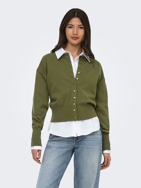 ONLY Kardigan w kolorze khaki rozmiar: S. Brązowe kardigany damskie Only, s, bez wzorów. Za 144.95 zł.